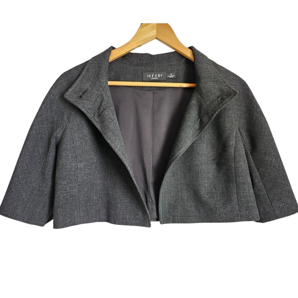 Iris Setlakwe Cropped Gray Jacket Size 4 - Picture 5 of 5